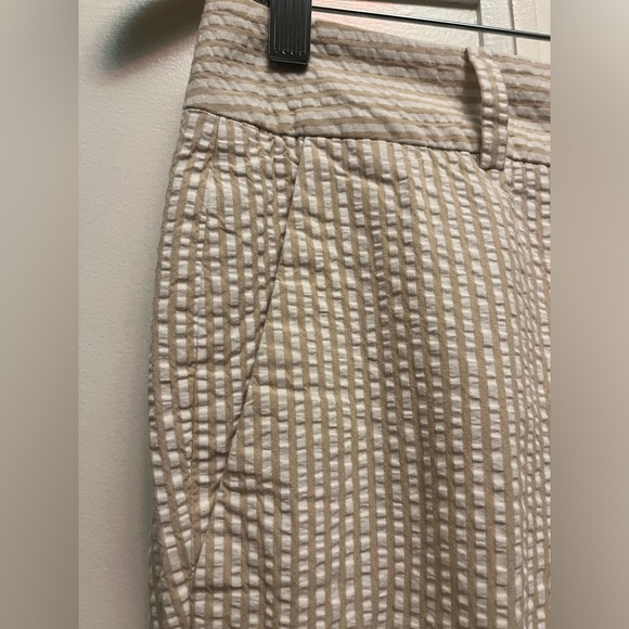 Cream Beige Brooks Brothers Seersucker pants size 2 - Picture 2 of 6